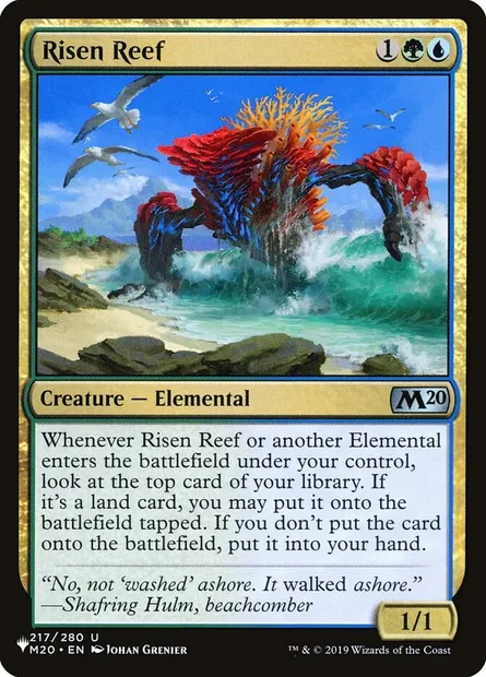 Récif émergent, carte Magic PLST M20-217 — extension The List