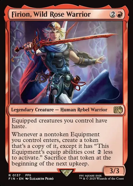 Firion, Wild Rose Warrior, Magic card FIN 137 — Final Fantasy set