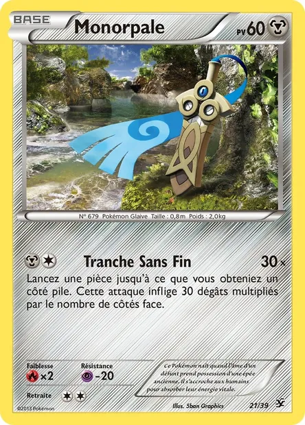 Monorpale, carte Pokémon KSS 21 — extension Bienvenue à Kalos