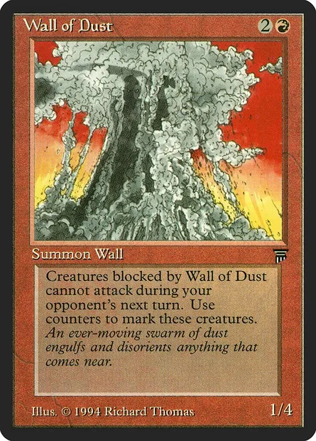 Mur de poussière, carte Magic LEG 168 — extension Legends