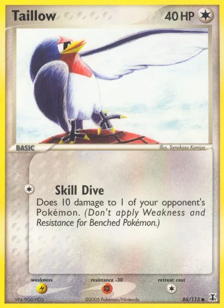 Taillow, Pokémon card DS 86 — Delta Species set