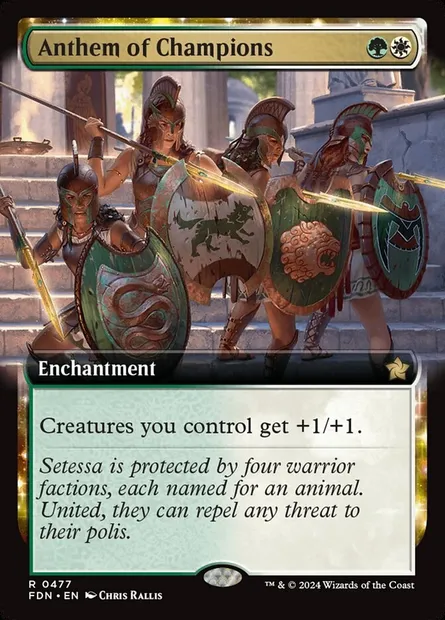 Anthem of Champions, Magic card FDN 477 — Foundations set