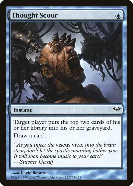 Thought Scour, Magic card DKA 52 — Dark Ascension set