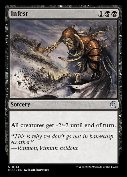 Infestation, carte Magic CLU 114 — extension Ravnica: Clue Edition