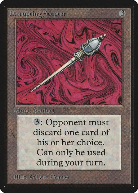 Disrupting Scepter, Magic card LEB 243 — Limited Edition Beta set