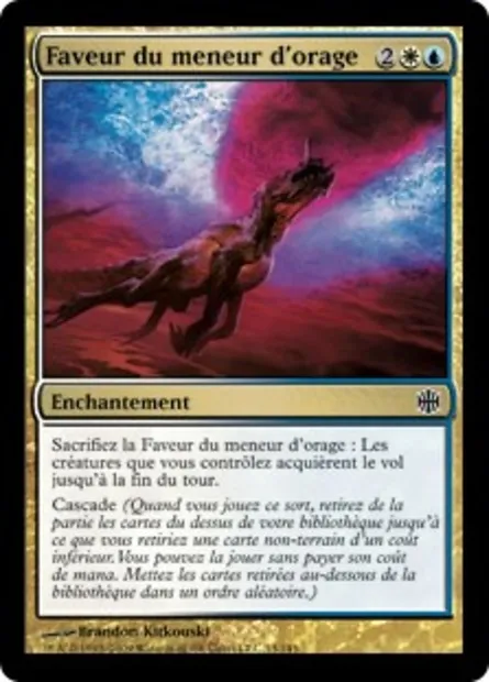 Faveur du meneur d'orage, carte Magic ARB 13 — extension La Renaissance d'Alara