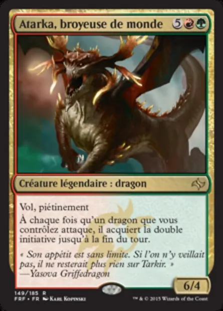 Atarka, broyeuse de monde, carte Magic FRF 149 — extension Destin reforgé