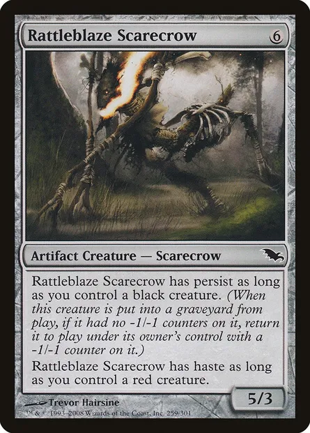 Rattleblaze Scarecrow, Magic card SHM 259 — Shadowmoor set