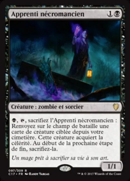 Apprenti nécromancien, carte Magic C17 97 — extension Commander 2017
