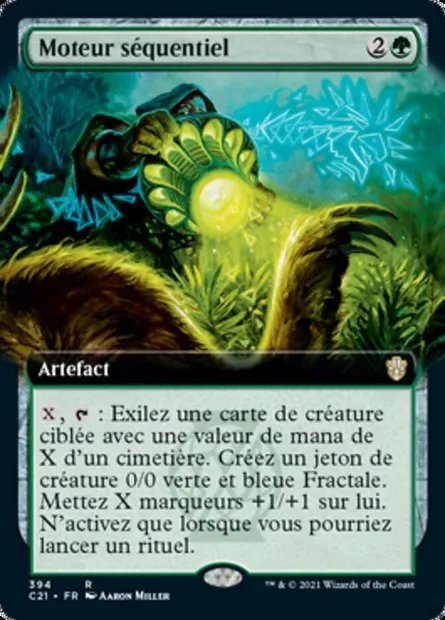 Moteur séquentiel, carte Magic C21 394 — extension Commander 2021