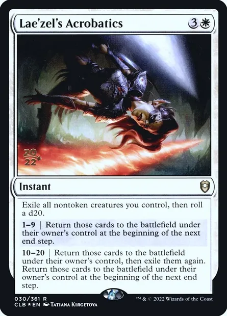 Lae'zel's Acrobatics, Magic card PCLB 30s — Battle for Baldur's Gate Promos set