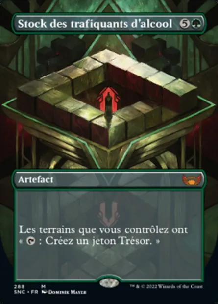 Stock des trafiquants d'alcool, carte Magic SNC 288 — extension Les rues de la Nouvelle-Capenna