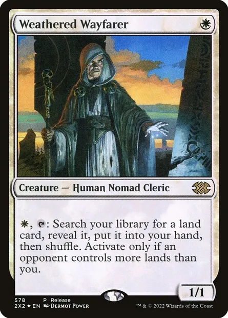 Weathered Wayfarer, Magic card 2X2 578 — Double Masters 2022 set