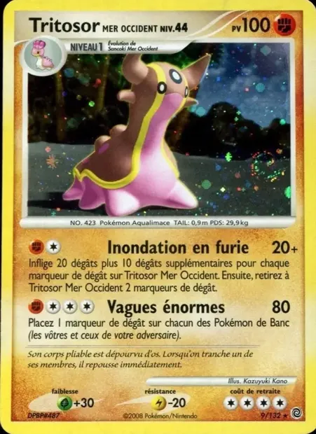 Tritosor Mer Occident, carte Pokémon SW 9 — extension Merveilles Secrètes