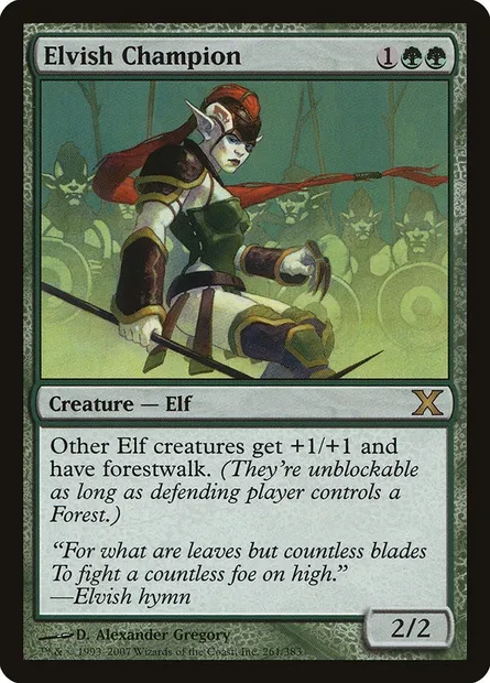 Elvish Champion, Magic card 10E 261 — Tenth Edition set