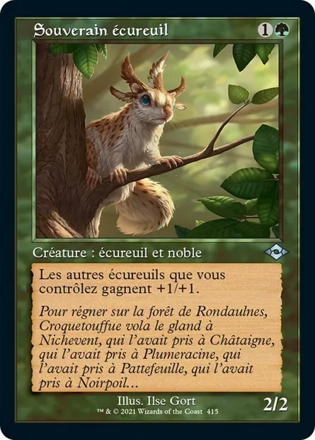 Souverain écureuil, carte Magic MH2 415 — extension Horizons du Modern 2