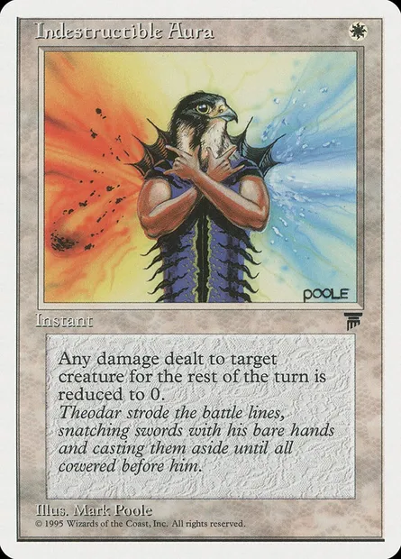 Indestructible Aura, carte Magic CHR 7 — extension Chronicles