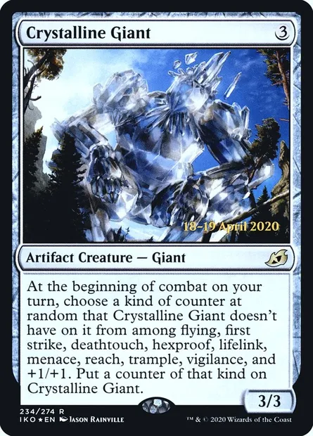Géant cristallin, carte Magic PIKO 234s — extension Ikoria: Lair of Behemoths Promos