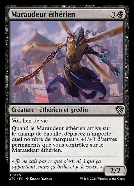 Maraudeur éthérien, carte Magic OTC 125 — extension Outlaws of Thunder Junction Commander