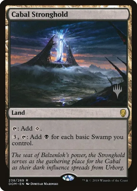 Cabal Stronghold, Magic card PDOM 238p — Dominaria Promos set