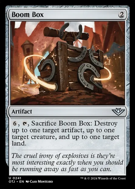 Boom Box, Magic card OTJ 241 — Outlaws of Thunder Junction set