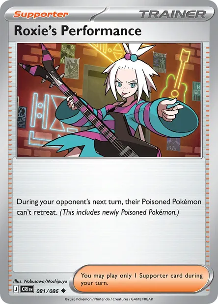 Roxie's Performance, Pokémon card CRI 081 — Chaos Rising set