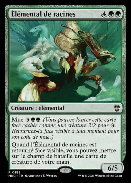 Élémental de racines, carte Magic MKC 182 — extension Murders at Karlov Manor Commander