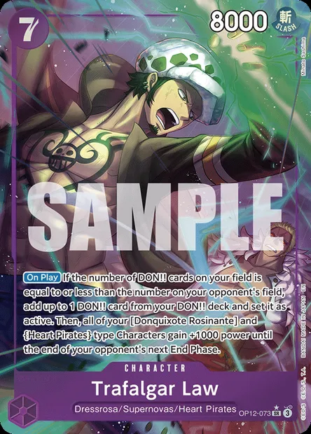 Trafalgar Law, One Piece card OP12-073 — LEGACY OF THE MASTER set