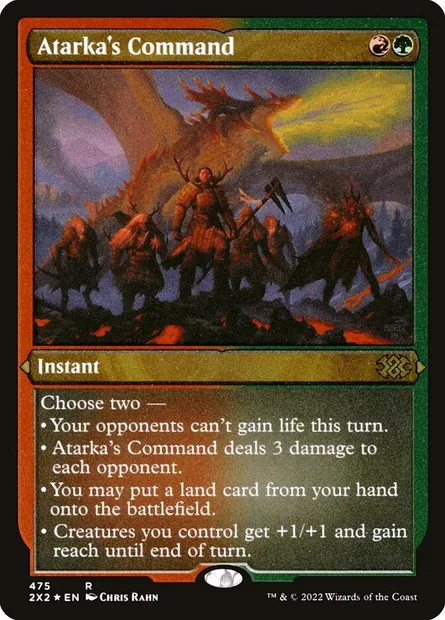 Atarka's Command, Magic card 2X2 475 — Double Masters 2022 set