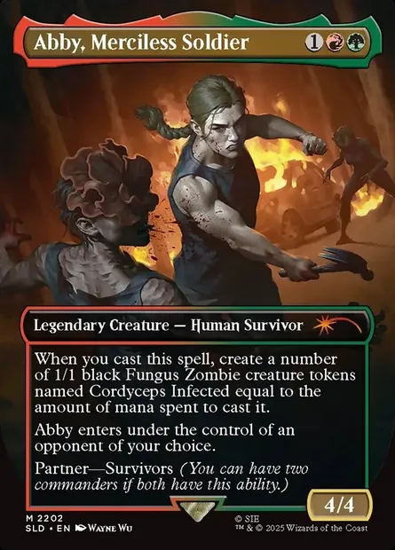 Abby, Merciless Soldier, Magic card SLD 2202 — Secret Lair Drop set