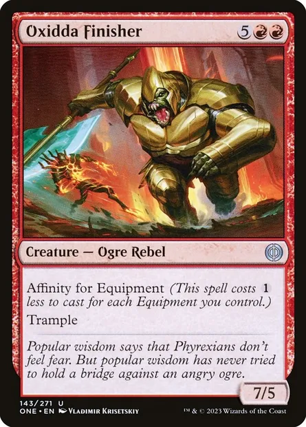 Oxidda Finisher, Magic card ONE 143 — Phyrexia: All Will Be One set