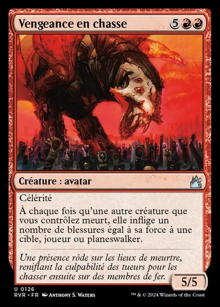 Vengeance en chasse, carte Magic RVR 126 — extension Ravnica Remastered