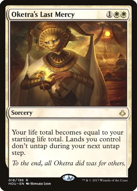 Oketra's Last Mercy, Magic card HOU 18 — Hour of Devastation set