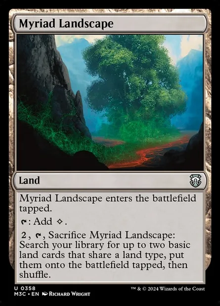 Myriad Landscape, Magic card M3C 358 — Modern Horizons 3 Commander set