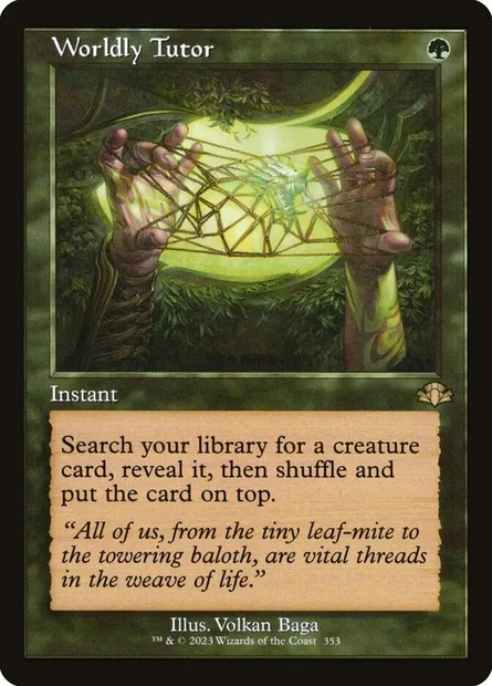 Worldly Tutor, Magic card DMR 353 — Dominaria Remastered set