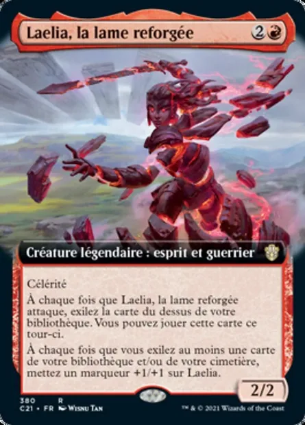 Laelia, la lame reforgée, carte Magic C21 380 — extension Commander 2021