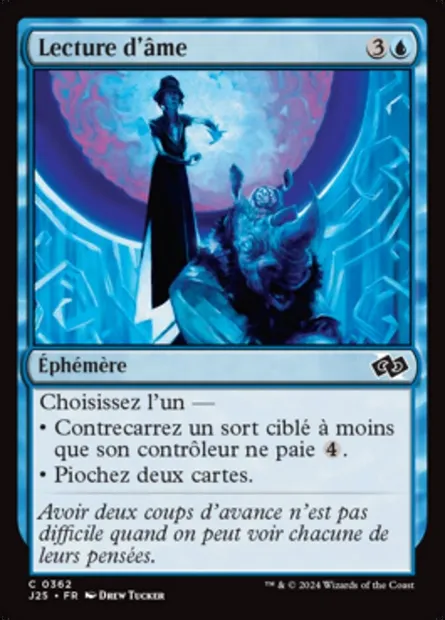 Lecture d'âme, carte Magic J25 362 — extension Foundations Jumpstart