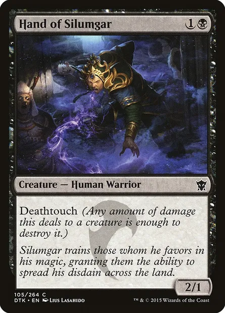 Hand of Silumgar, Magic card DTK 105 — Dragons of Tarkir set