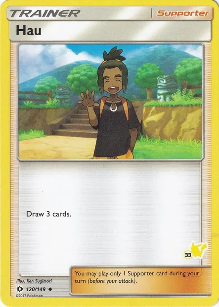 Hau, Pokémon card BA20 120p-33 — Battle Academy 2020 set