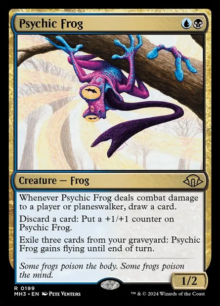 Psychic Frog, Magic card MH3 199 — Modern Horizons 3 set