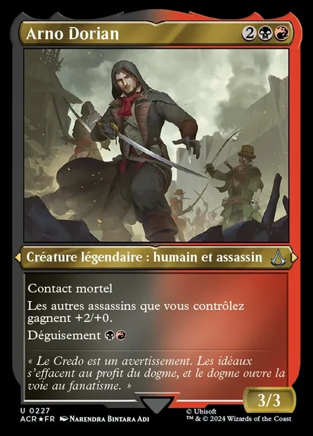 Arno Dorian, carte Magic ACR 227 — extension Assassin's Creed
