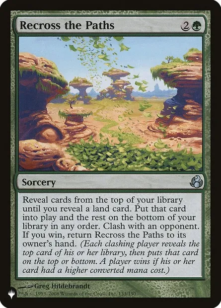 Recross the Paths, Magic card PLST MOR-133 — The List set