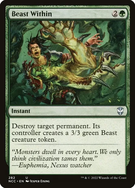 Beast Within, Magic card NCC 282 — New Capenna Commander set