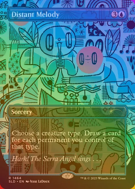 Distant Melody, Magic card SLD 1464★ — Secret Lair Drop set