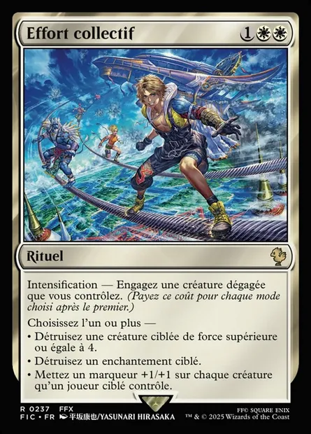 Effort collectif, carte Magic FIC 237 — extension Final Fantasy Commander