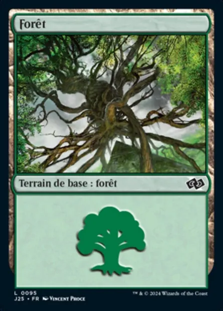 Forêt, carte Magic J25 95 — extension Foundations Jumpstart