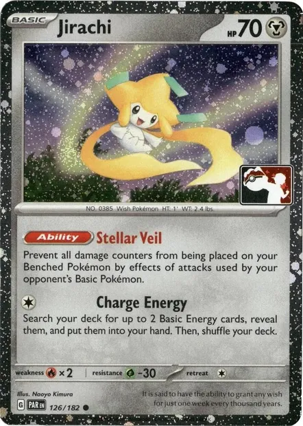 Jirachi, carte Pokémon PPS 126-3 — extension Play! Pokémon Prize Pack Series