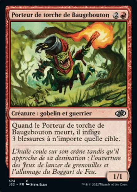 Porteur de torche de Baugebouton, carte Magic J22 574 — extension Jumpstart 2022