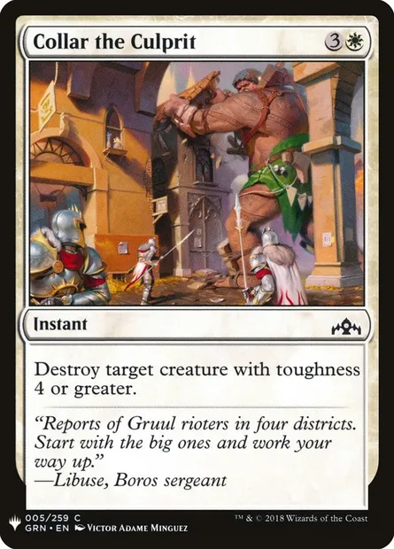 Coincer le coupable, carte Magic PLST GRN-5 — extension The List