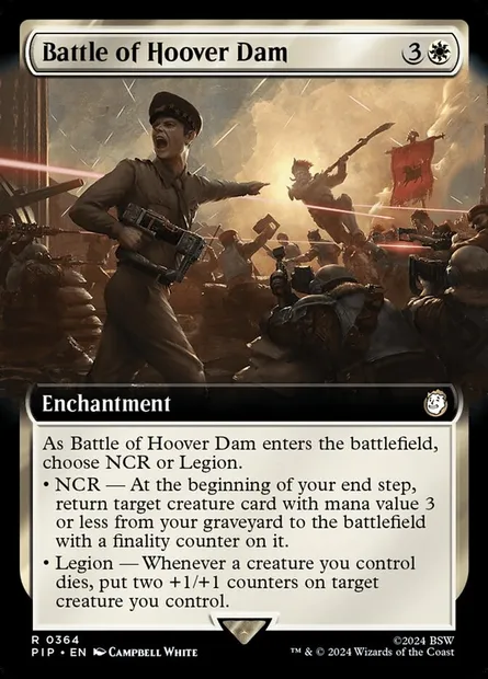 Battle of Hoover Dam, Magic card PIP 364 — Fallout set